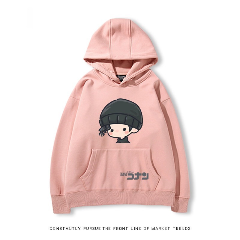 名偵探柯南 秋冬新款 親子情侶裝連帽衛衣