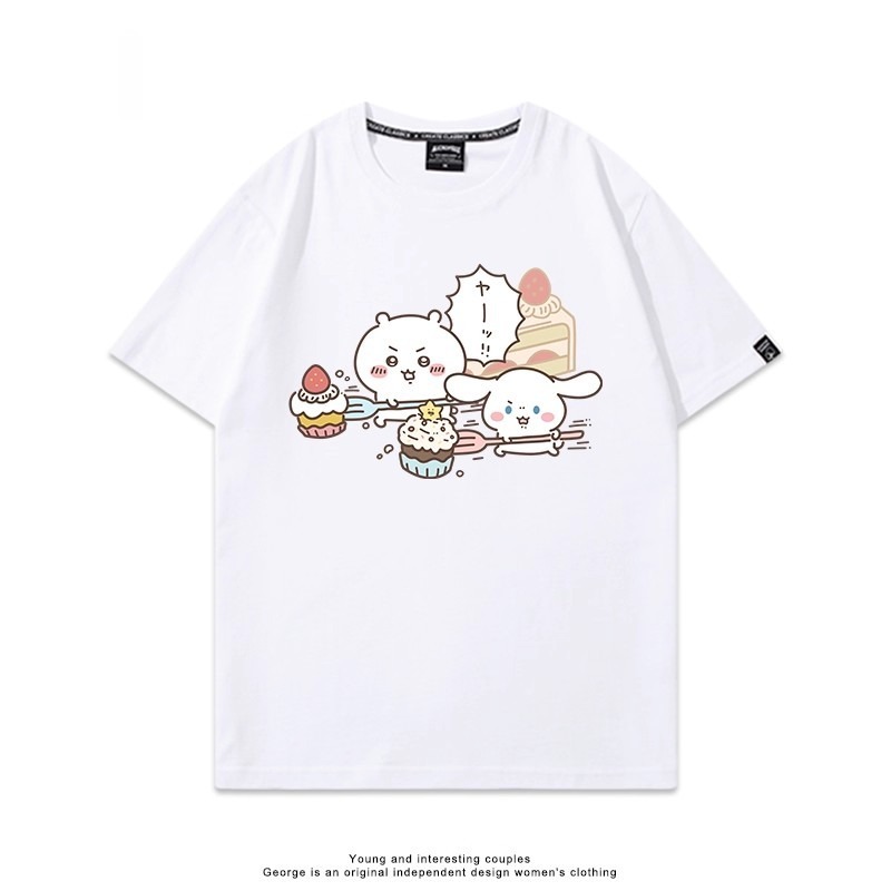 Chiikawa 2025親子情侶男女同款 印花短袖T恤-ZUIHANG SHOP