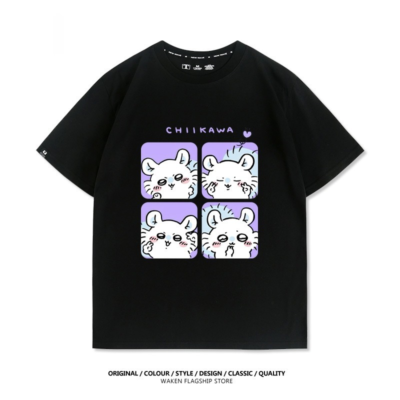 Chiikawa 2025親子情侶男女同款 印花短袖T恤