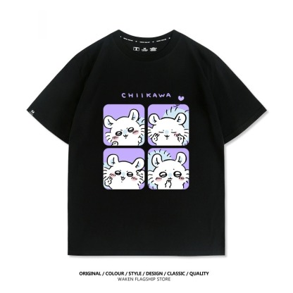 Chiikawa 2025親子情侶男女同款 印花短袖T恤