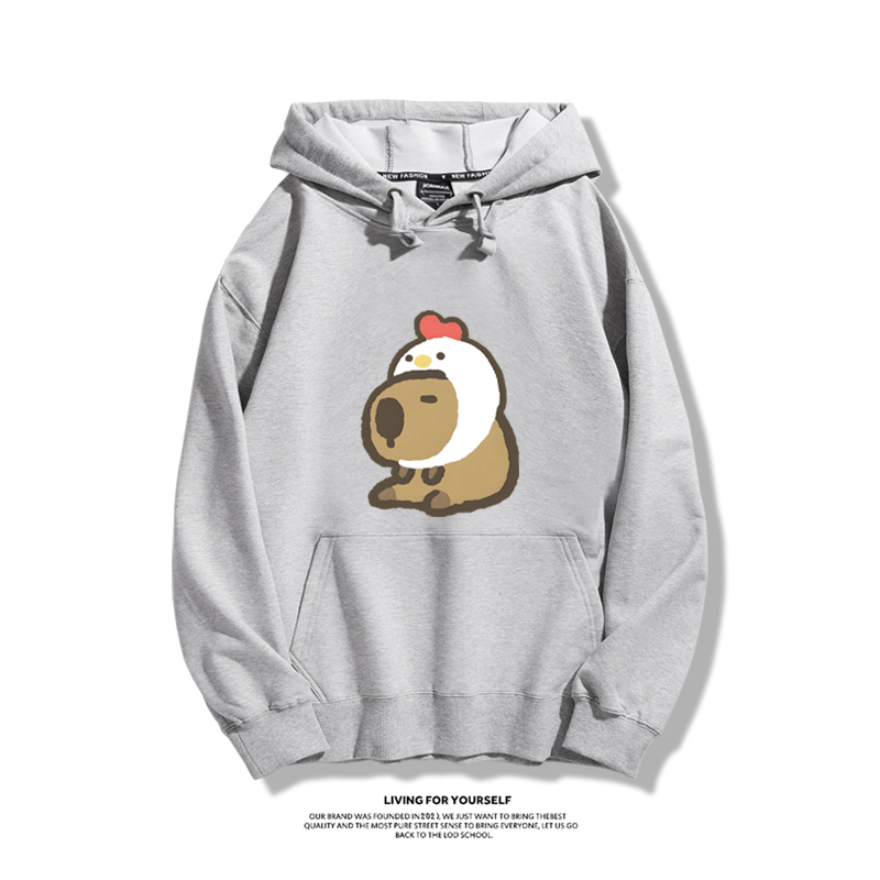 Q版卡皮巴拉新款 親子情侶男女款連帽衛衣-ZUIHANG SHOP