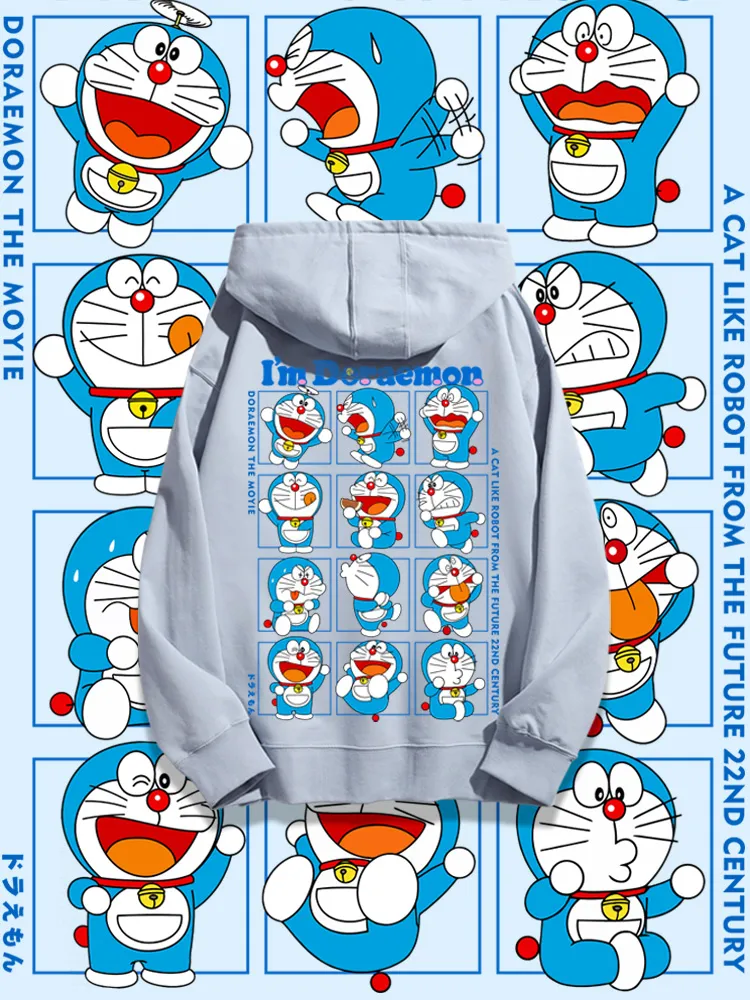 叮噹貓新款 親子情侶男女款連帽衛衣-ZUIHANG SHOP