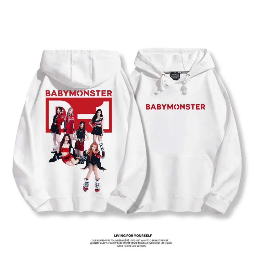 BABYMONSTER 2025秋冬新款 親子情侶男女連帽衛衣