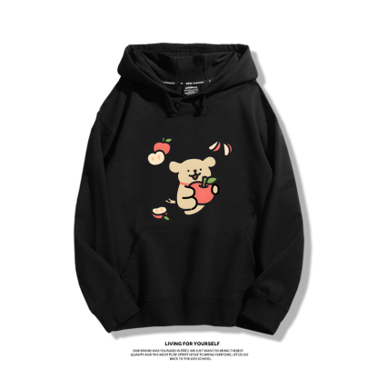 線條小狗新款 親子情侶男女款連帽衛衣-ZUIHANG SHOP