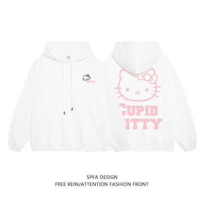 HelloKitty新款 寬鬆百搭 秋冬款 寬鬆連帽衛衣-ZUIHANG SHOP