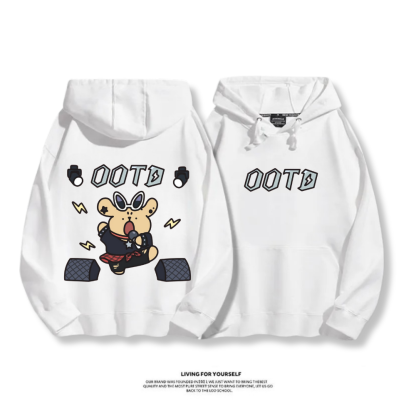 線條小狗 2025秋冬新款 親子情侶男女連帽衛衣