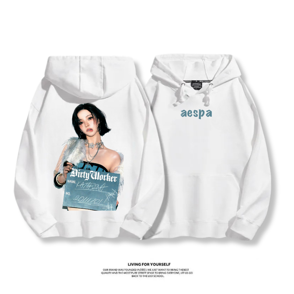 Aespa SYNK 2025秋冬新款 親子情侶男女連帽衛衣