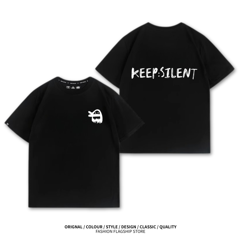 LINGORM 2025親子情侶男女同款 印花短袖T恤