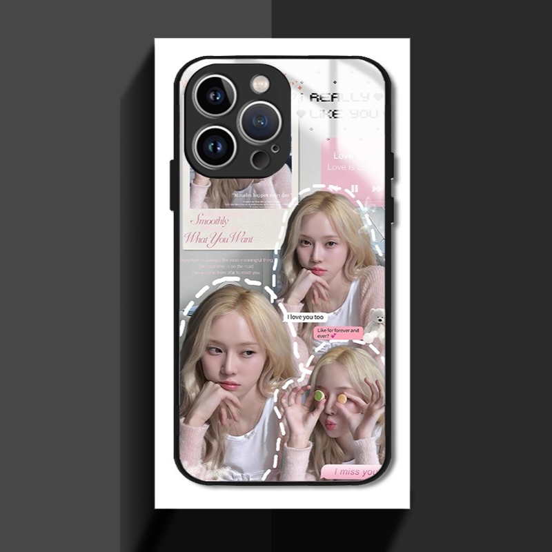 Aespa新款高清全包防摔玻璃殼