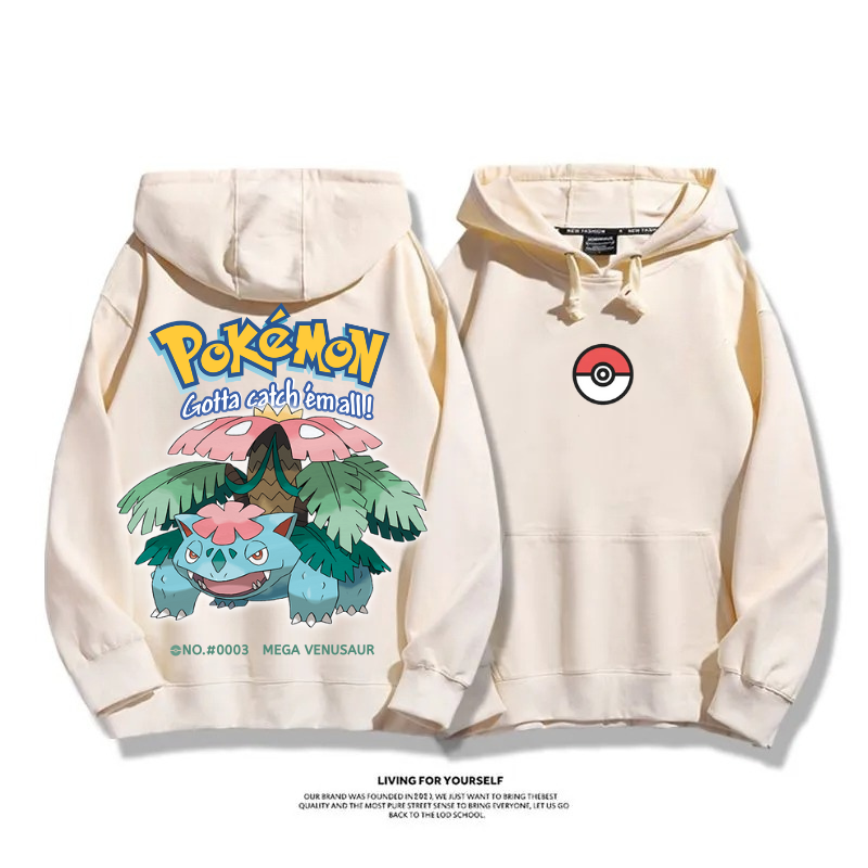 寶可夢 超級進化 2025秋冬新款 親子情侶男女連帽衛衣