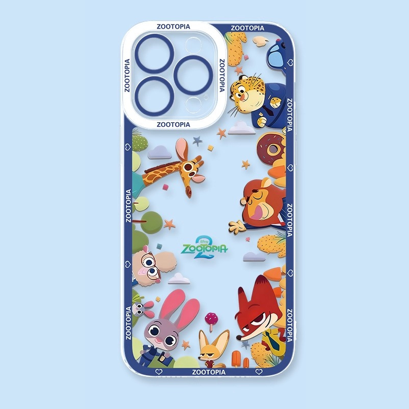 動物方城市天使眼透明防摔軟殼