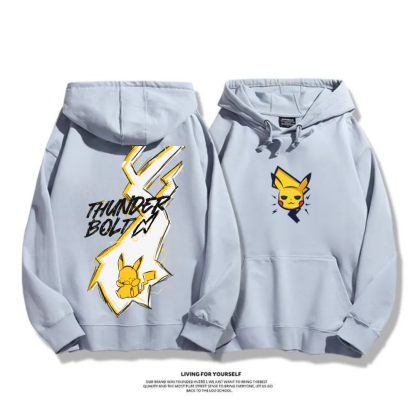 寶可夢 秋冬新款聯名親子情侶裝 連帽衛衣