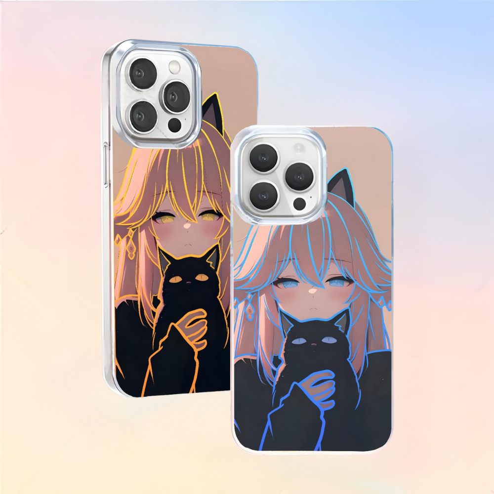 原神極光金漸變防摔手機殼