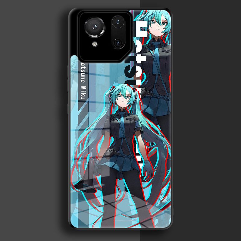 ROG初音未來鋼化玻璃手機殼