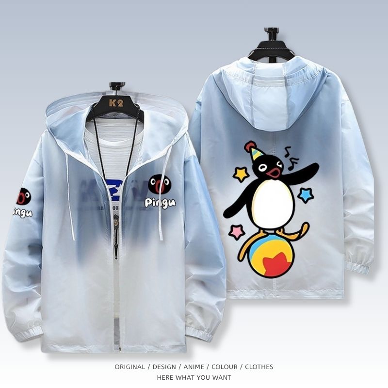 企鵝家族 Pingu 全機能抗UV涼感漸變防曬外套