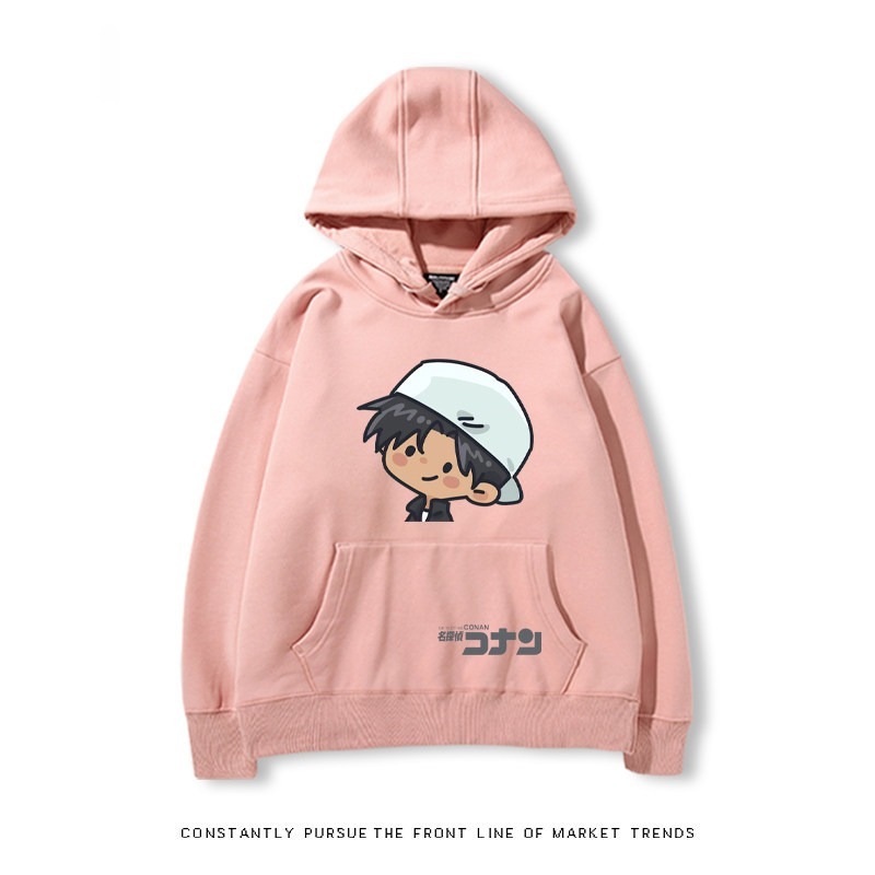 名偵探柯南 秋冬新款 親子情侶裝連帽衛衣