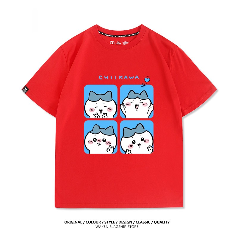 Chiikawa 2025親子情侶男女同款 印花短袖T恤