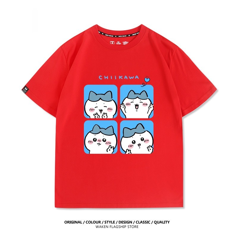 Chiikawa 2025親子情侶男女同款 印花短袖T恤