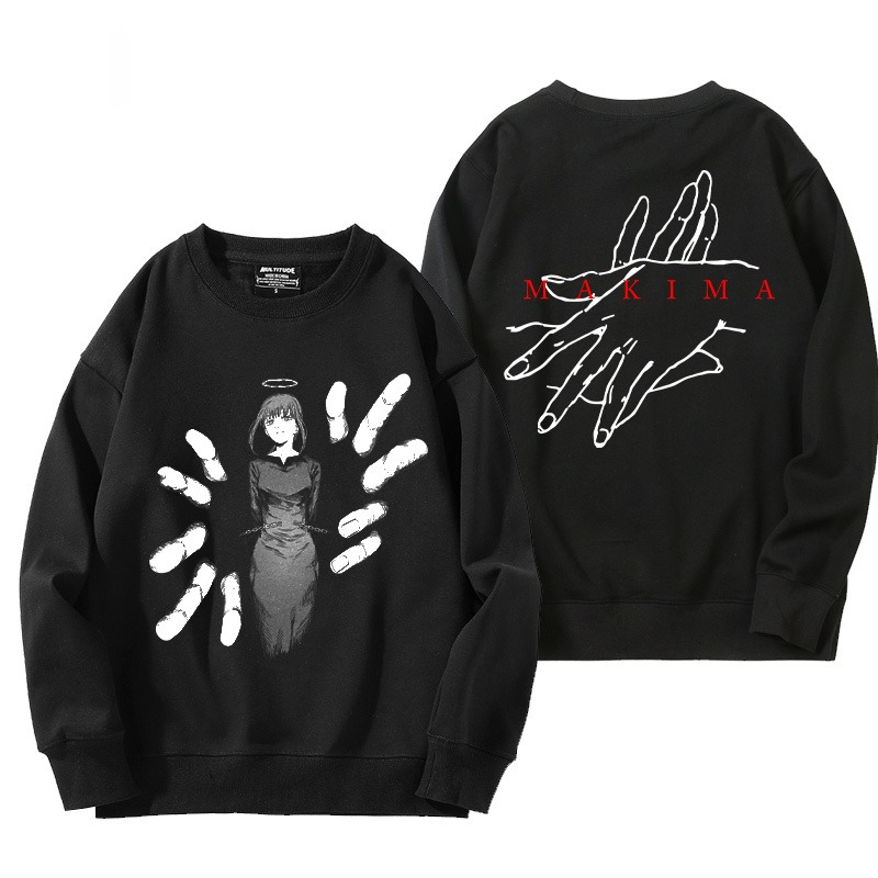 鏈鋸人 秋冬新款 親子情侶裝圓領長袖