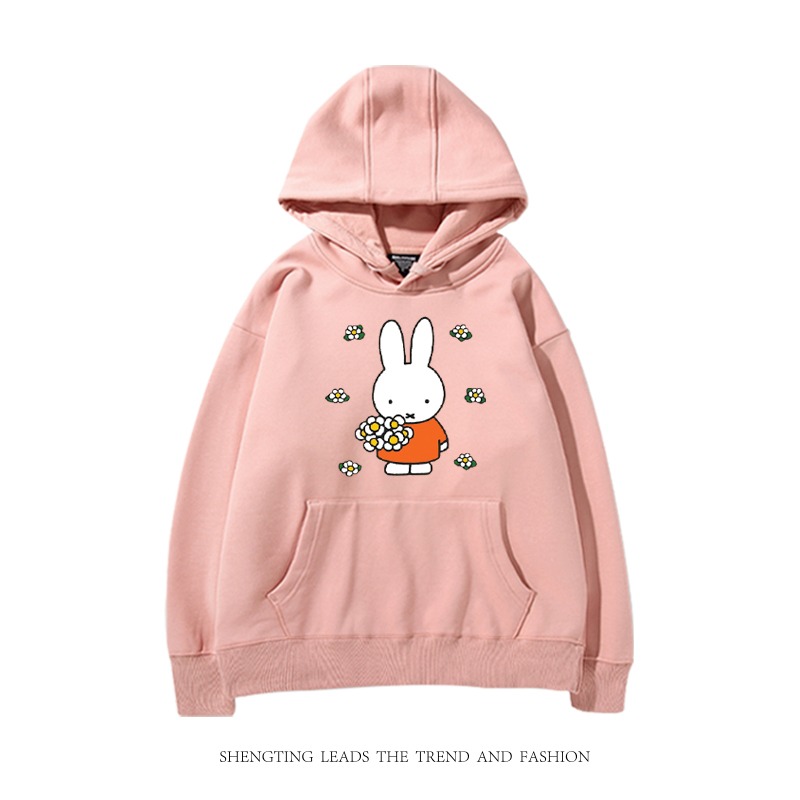 米菲聯名miffy兔 2025秋冬新款 親子情侶裝連帽衛衣