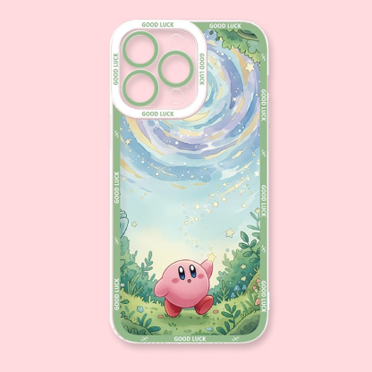 星之卡比天使眼透明防摔軟殼