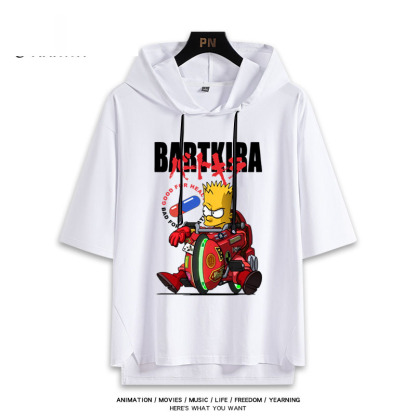 辛普森聯名阿基拉  連帽短袖T恤-ZUIHANG SHOP