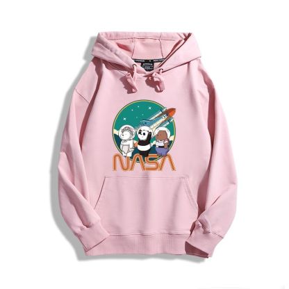 咱們三只裸熊聯名nasa新款 親子情侶男女款連帽衛衣-ZUIHANG SHOP