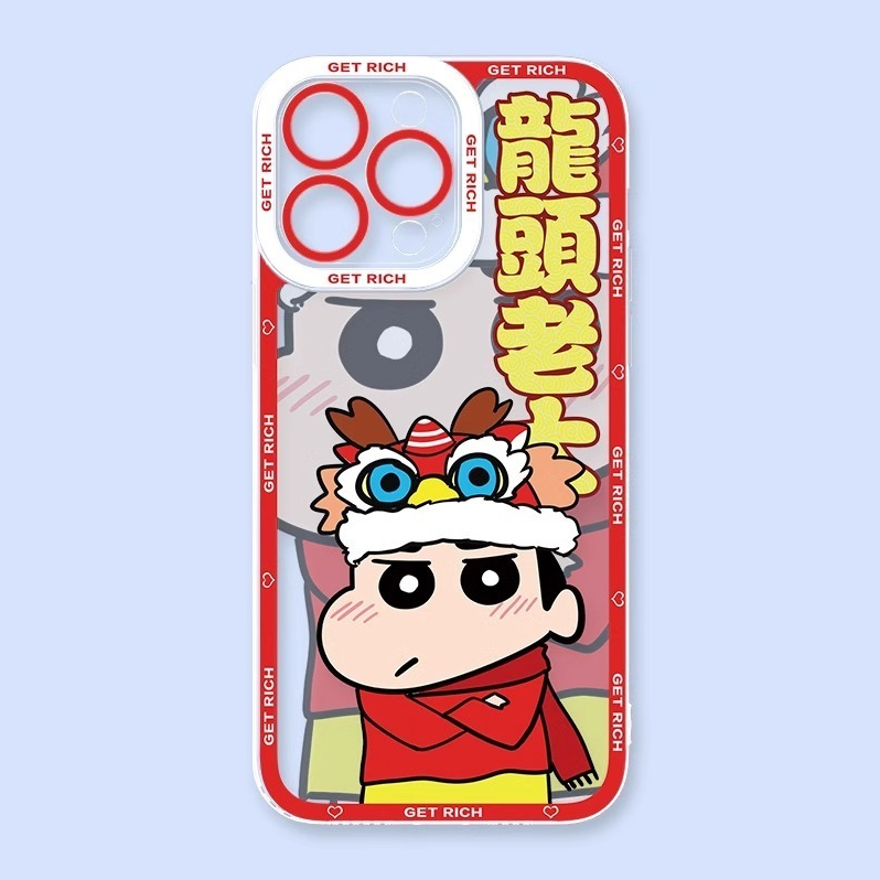 蘋果 系列蠟筆小新天使眼透明防摔軟殼