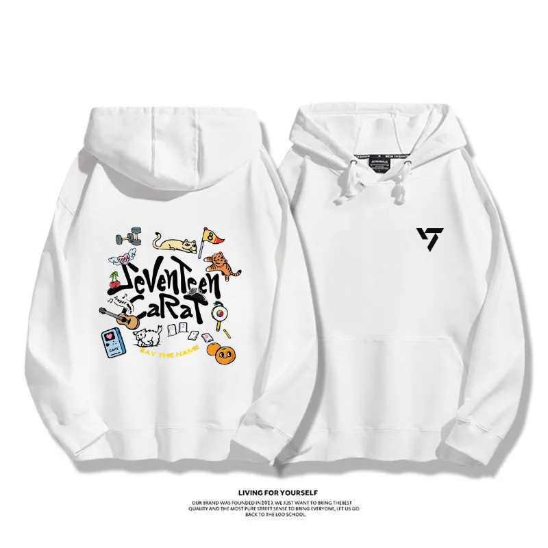 SEVENTEEN 2025秋冬新款 親子情侶男女連帽衛衣