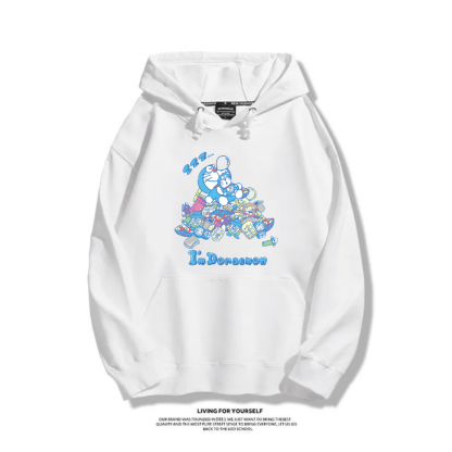 我是哆啦A夢 2025秋冬新款 親子情侶裝連帽衛衣