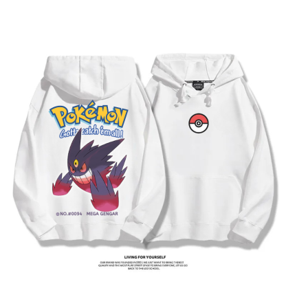 寶可夢 超級進化 2025秋冬新款 親子情侶男女連帽衛衣