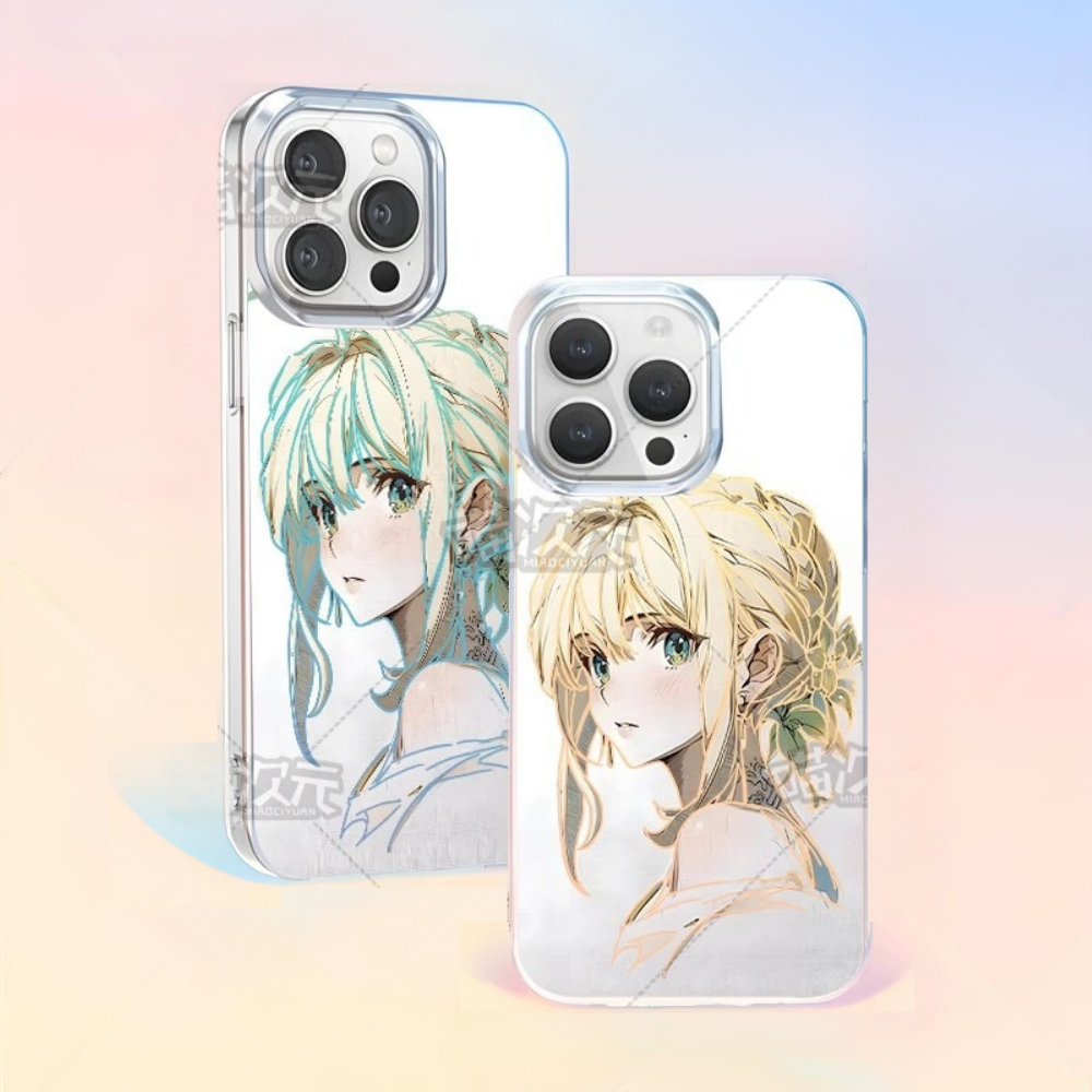 紫羅蘭永恆花園極光金手機殼