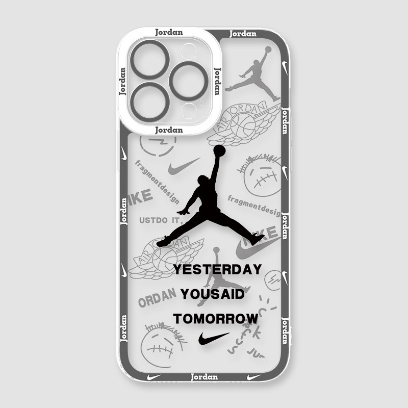 喬丹NBA籃球天使眼透明防摔軟殼