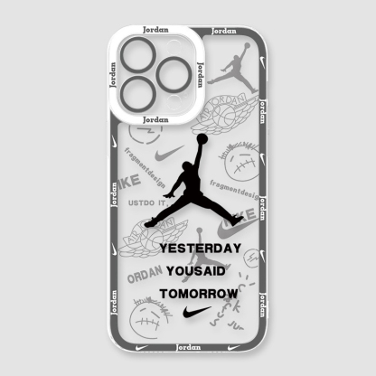 喬丹NBA籃球天使眼透明防摔軟殼