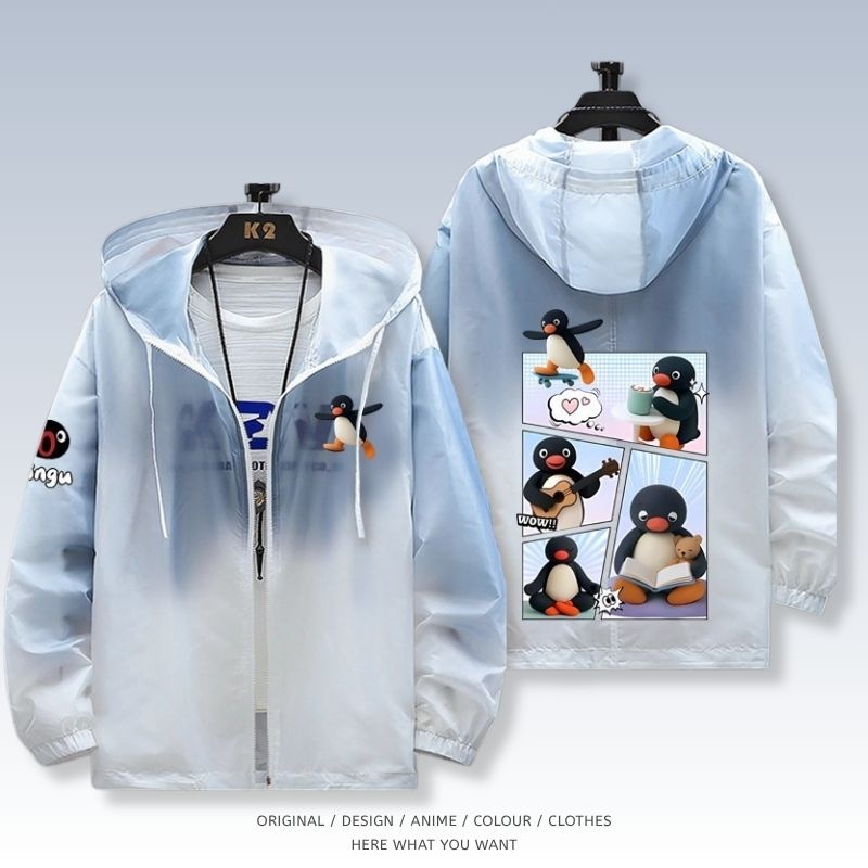 企鵝家族 Pingu 全機能抗UV涼感漸變防曬外套