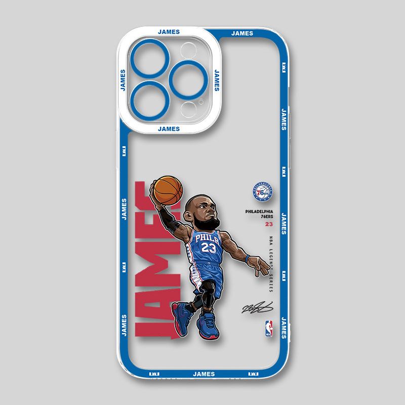 NBA詹姆斯天使眼透明手機殼