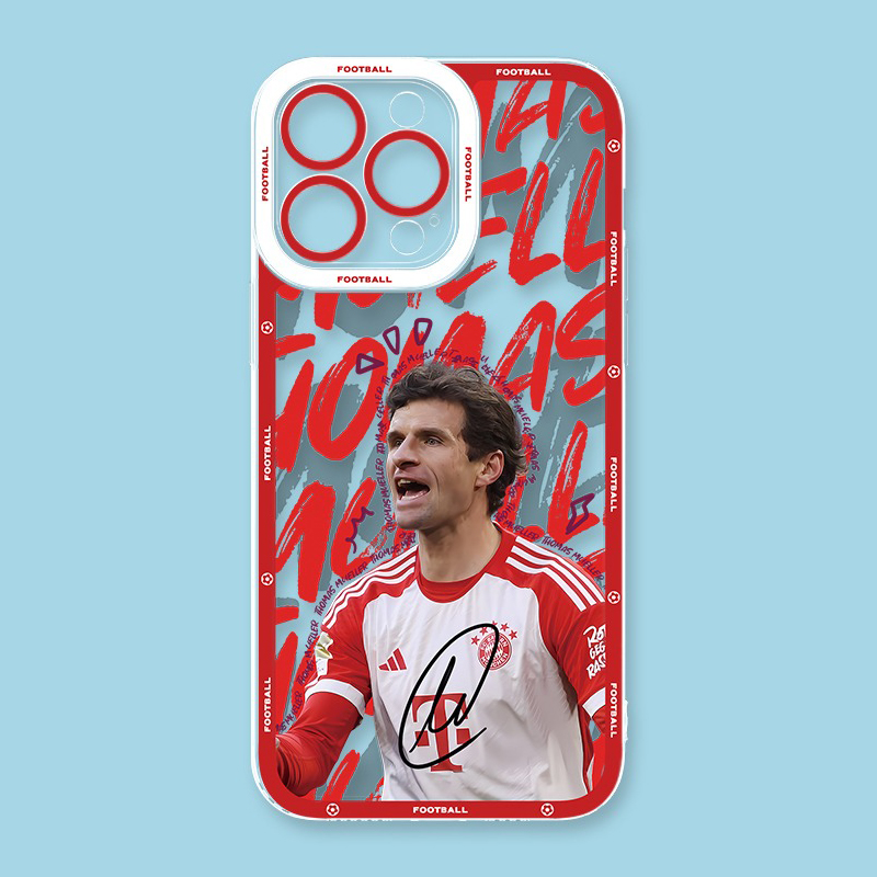 足球明星天使眼透明防摔軟殼-ZUIHANG SHOP