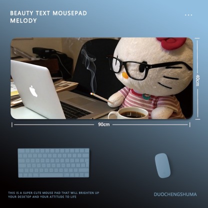 Hello Kitty 主題桌墊 布質滑鼠墊-ZUIHANG SHOP