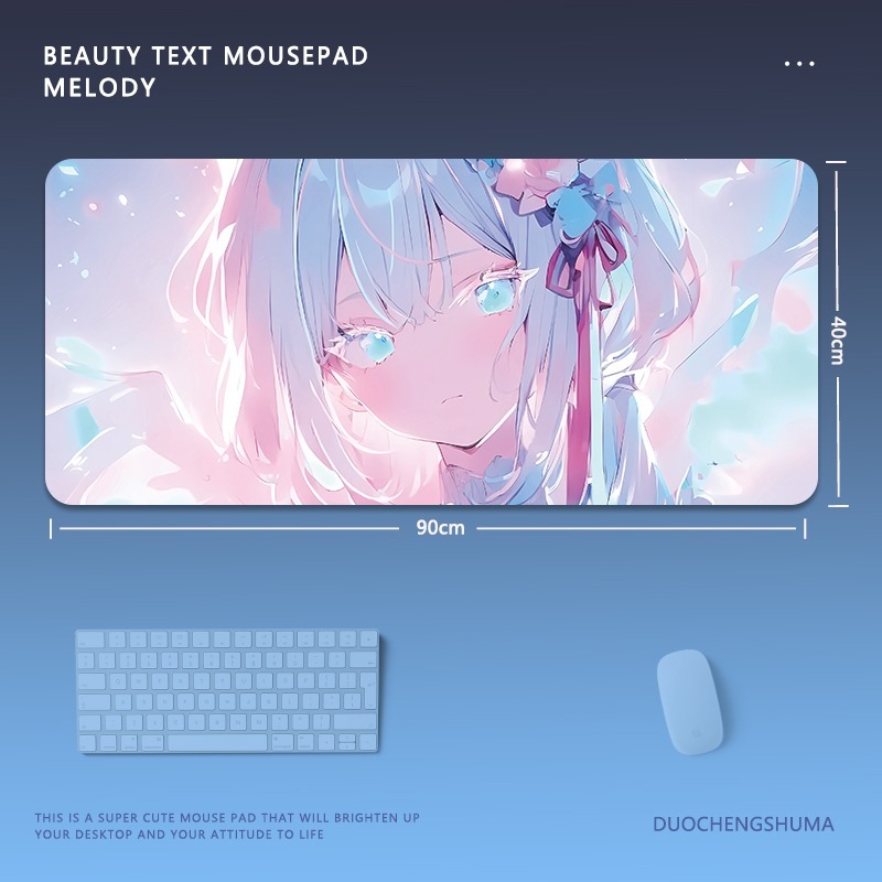 炫彩流光美女 主題桌墊 布質滑鼠墊-ZUIHANG SHOP