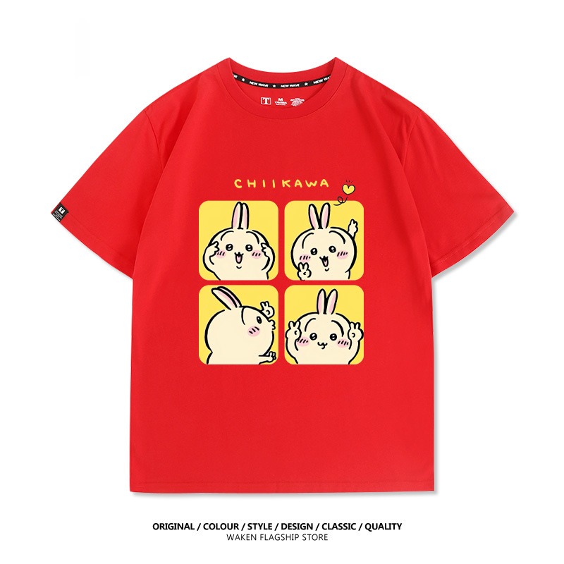 Chiikawa 2025親子情侶男女同款 印花短袖T恤