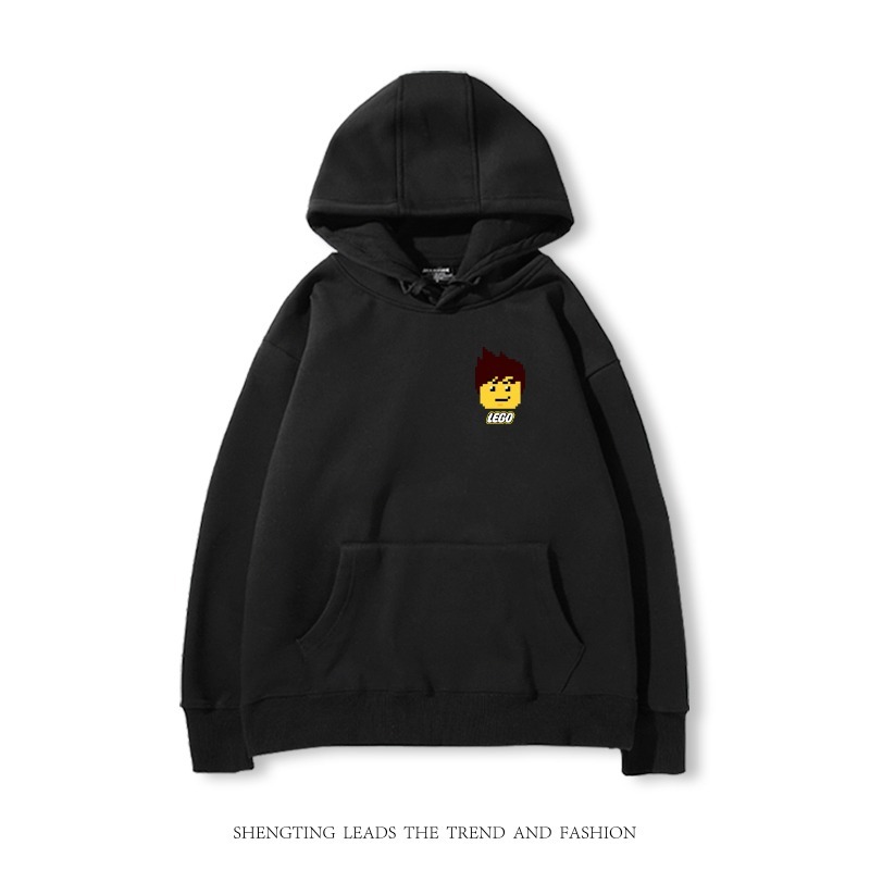 樂高積木 2025秋冬新款 親子情侶裝連帽衛衣