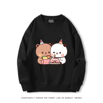 一二布布 秋冬新款 親子情侶裝圓領長袖