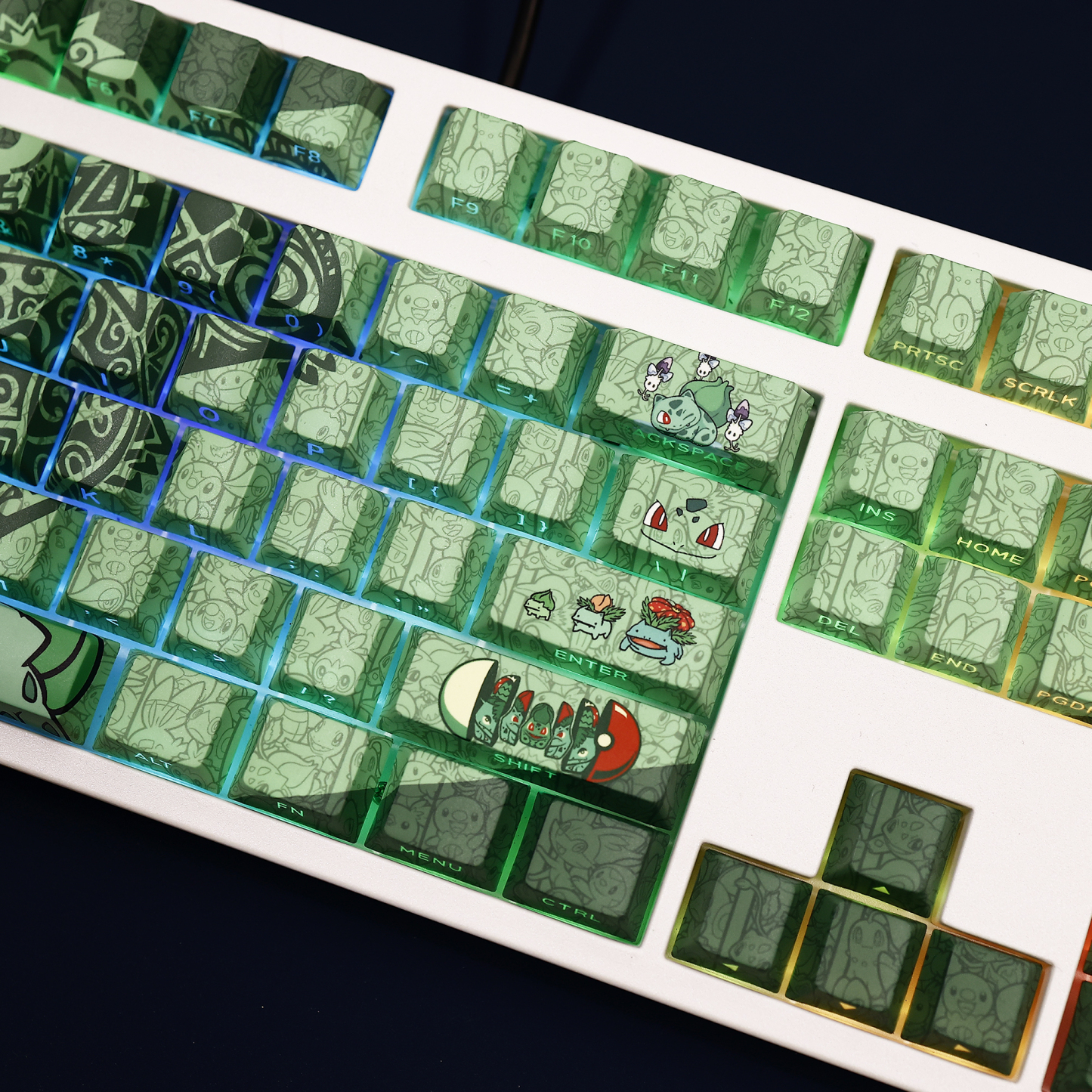 妙蛙種子 108鍵 標準配列 衛星軸鍵帽-ZUIHANG SHOP