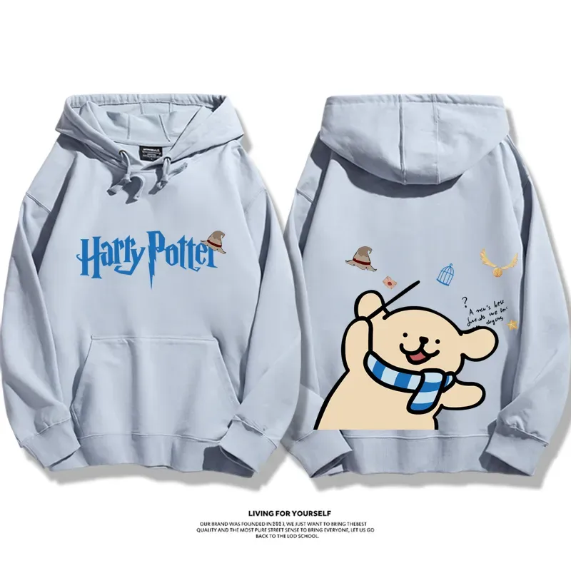 線條小狗 X 哈利波特聯名 親子情侶男女款連帽衛衣-ZUIHANG SHOP