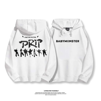 BABYMONSTER 2025秋冬新款 親子情侶男女連帽衛衣