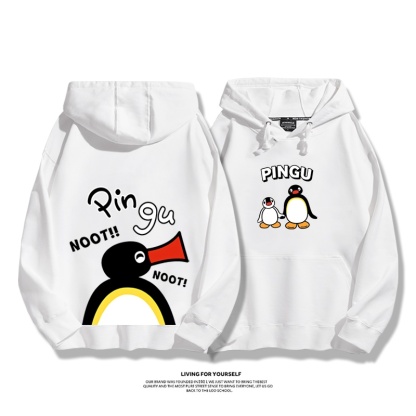 企鵝Pingu 2025秋冬新款 親子情侶男女連帽衛衣