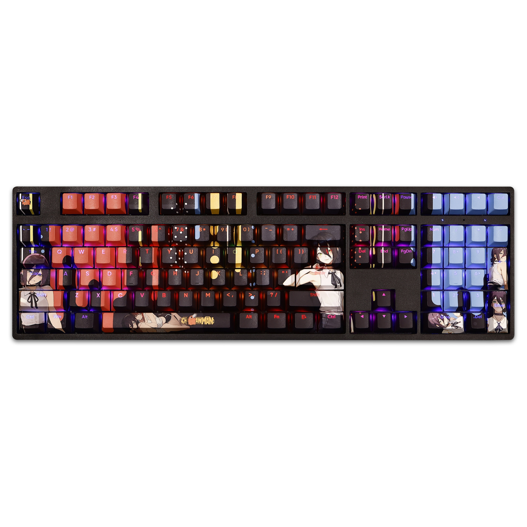 蕾塞電鋸人鏈鋸人Reze波姆透光RGB108鍵標準配列衛星軸鍵帽-ZUIHANG SHOP