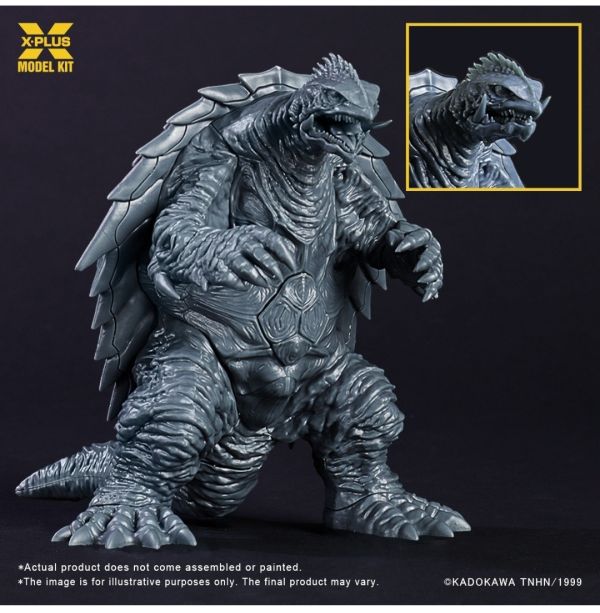【預購】正版授權 X-Plus 11.5cm Gamera 1999 加美拉 塑料模型套件 白膜