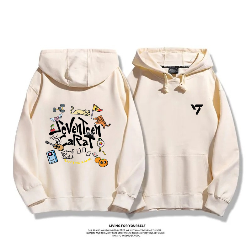 SEVENTEEN 2025秋冬新款 親子情侶男女連帽衛衣