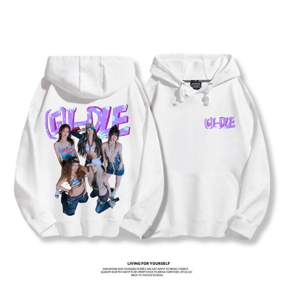 (G)I-DLE 2025秋冬新款 親子情侶男女連帽衛衣